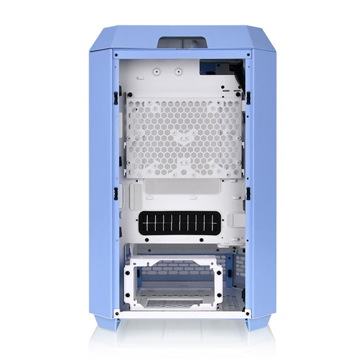 PCケース(自作PC用) Thermaltake The Tower 300 Hydrangea Blue Amazon | Thermaltake The Tower 300 Hydrangea Blue 3面強化