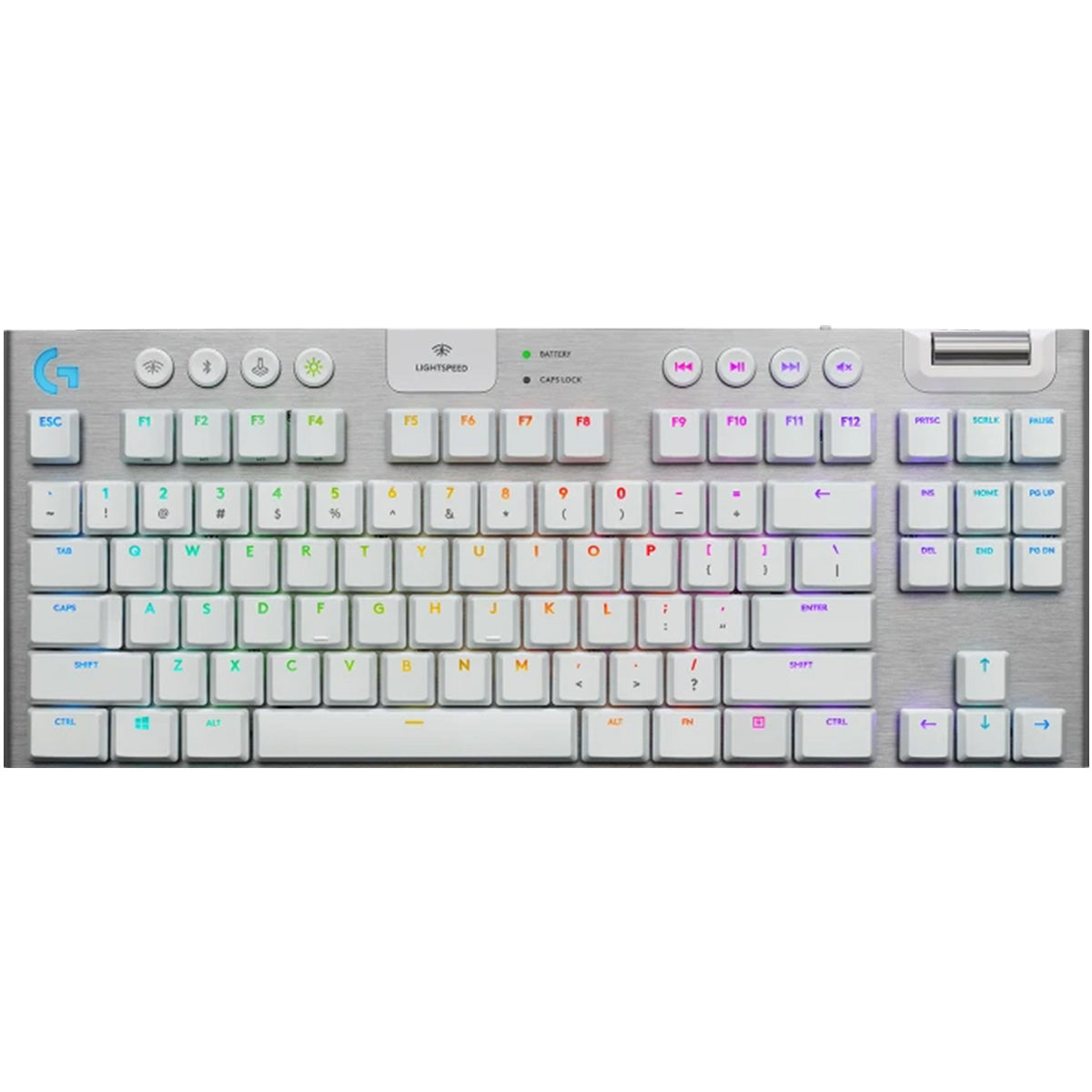 Logitech G915 TKL Lightspeed Wireless RGB Mechanical Gaming Keyboard - White Tactile