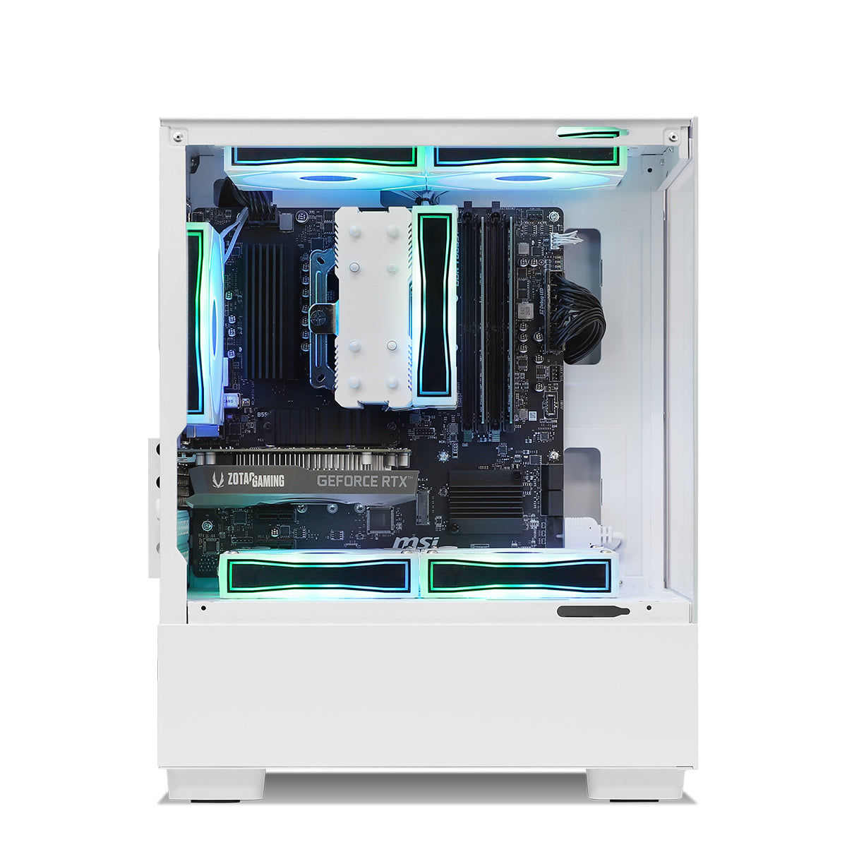 Qubit RTX 3050 Ryzen 5 5500 Gaming PC - WHITE