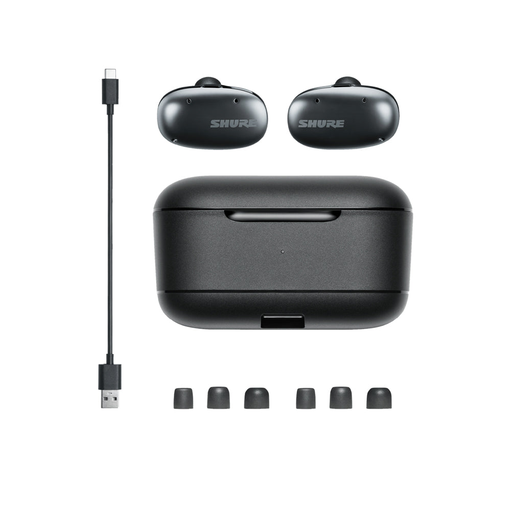 Shure AONIC Free True Wireless Sound Isolating Earphones - Graphite