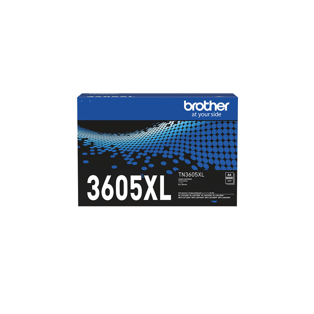 Brother TN3605XL Black High Yield Toner for HL-L5210DW, MFC-L6915DW, MFC-L5915DW Printers