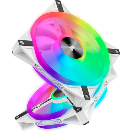 Corsair iCUE QL120 RGB 120MM RGB LED Fan - White Triple Pack