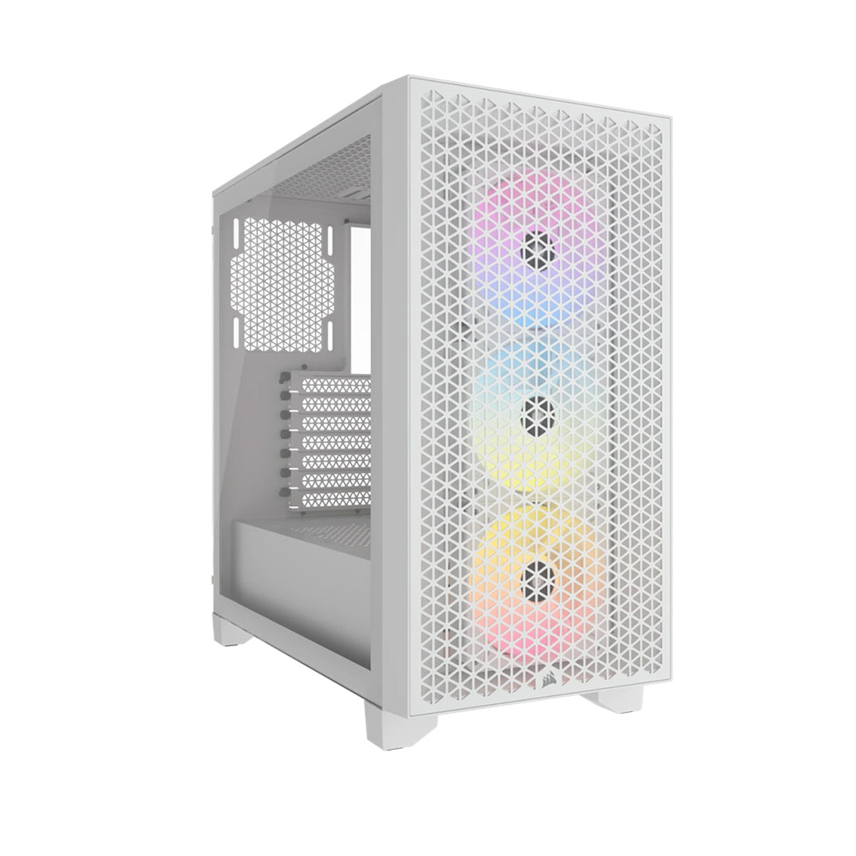 Corsair iCUE 3000D RGB Airflow Tempered Glass Mid Tower - White