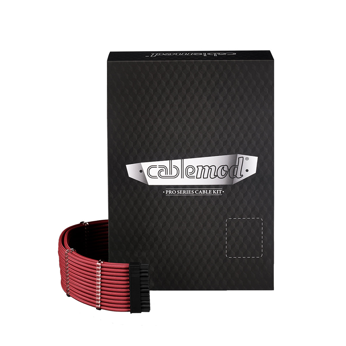 CableMod PRO ModMesh 12VHPWR C-Series RMi RMx Sleeved Cable Kit - Blood Red