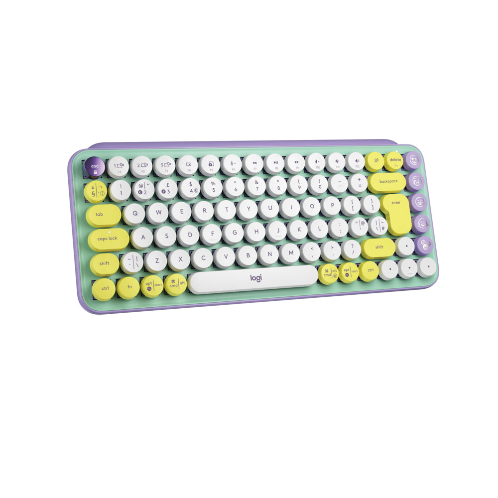 Logitech POP Keys Wireless Mechanical Keyboard With Emoji - Mint