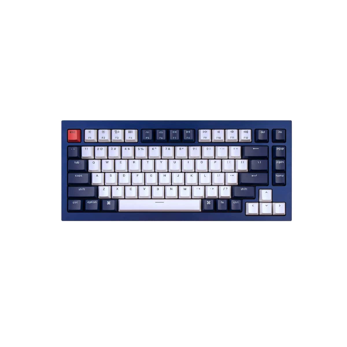 Keychron Q1 75% Navy Blue Mechanical Keyboard - G Pro Blue Switch