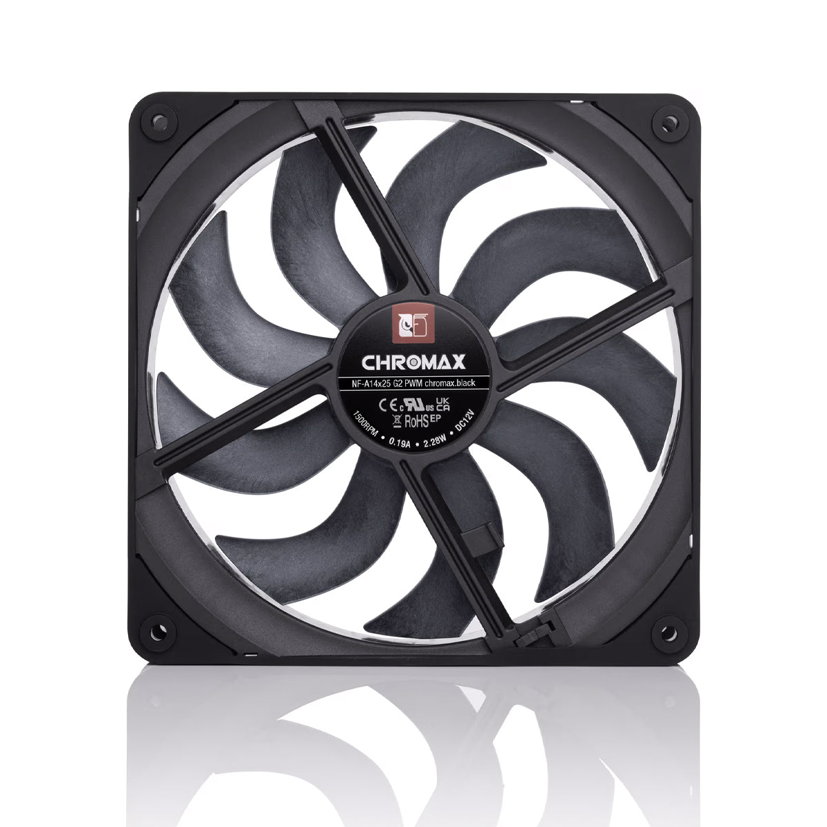 Noctua NF-A14x25 G2 PWM Chromax Black 140mm 1500rpm Cooling Fan