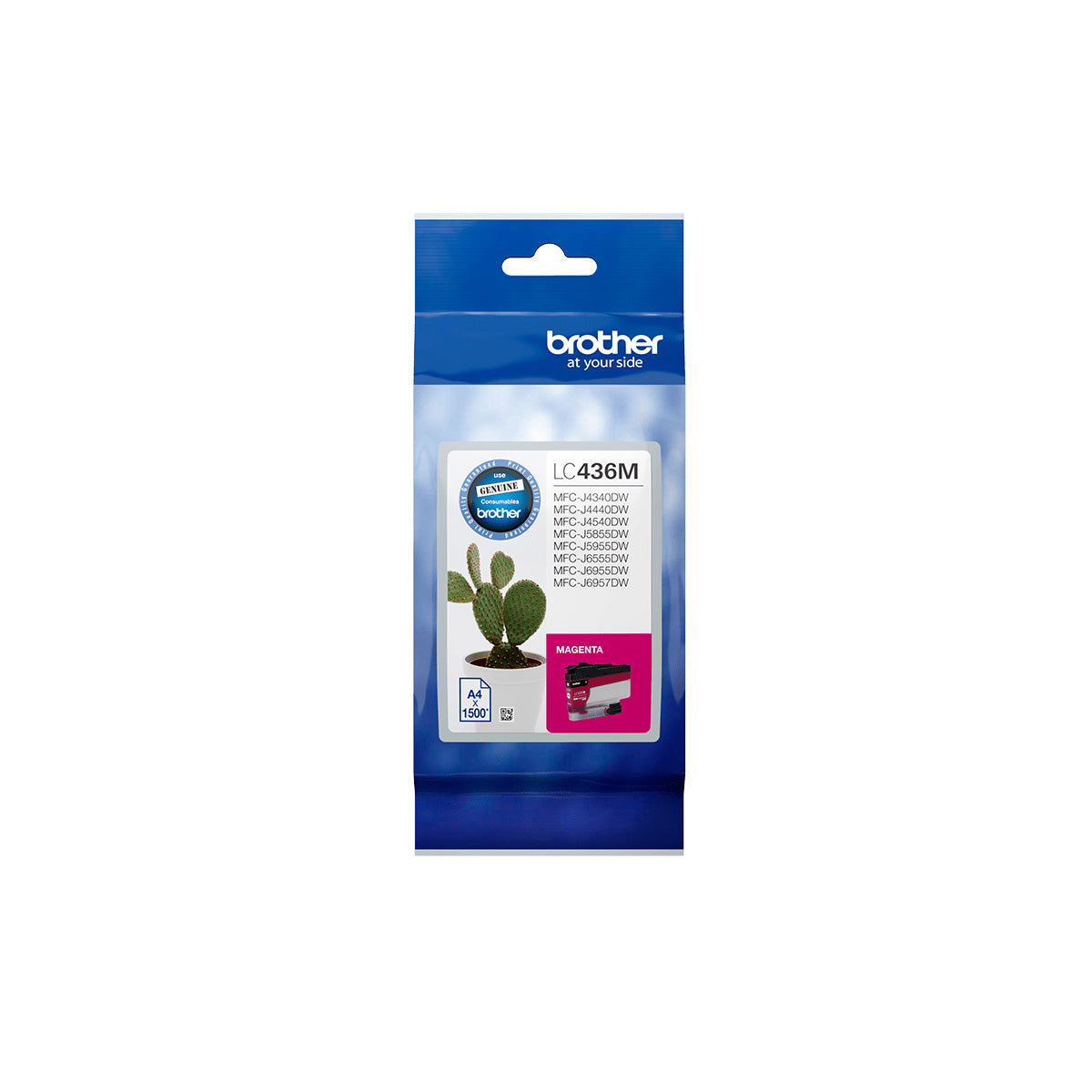 Brother LC436M Magenta Ink Cartridge for MFCJ4440DW, MFCJ4540DW, MFCJ4540DWXL, MFCJ4340DWXL, MFCJ5855DW, MFCJ5955DW, MFCJ6555DW, MFCJ6955DW, MFCJ6957DW Printers