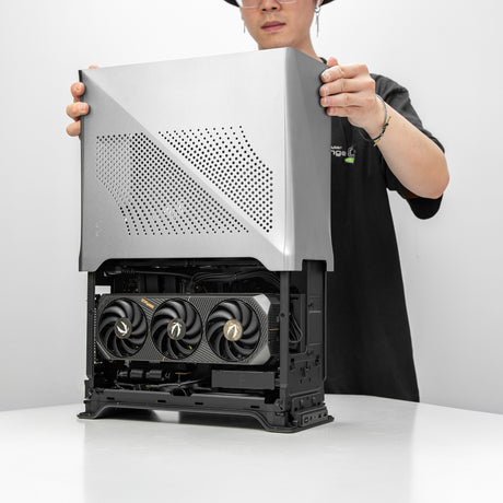 Evoke RTX 5070 Ryzen 7 7700 Gaming PC - Silver