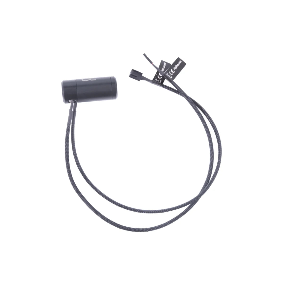 Alphacool ES Flow and Temperature Sensor G1/4 F-F - Black