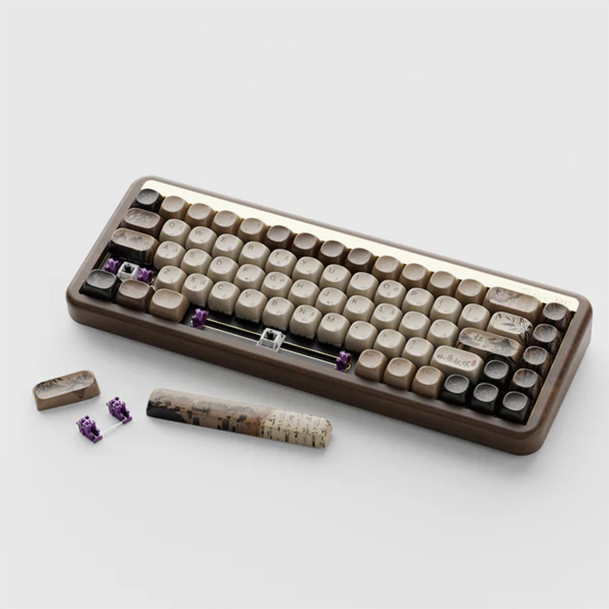 Akko MU01 Mountain Seclusion 65% RGB Wireless Mechanical Keyboard - Rosewood Switch