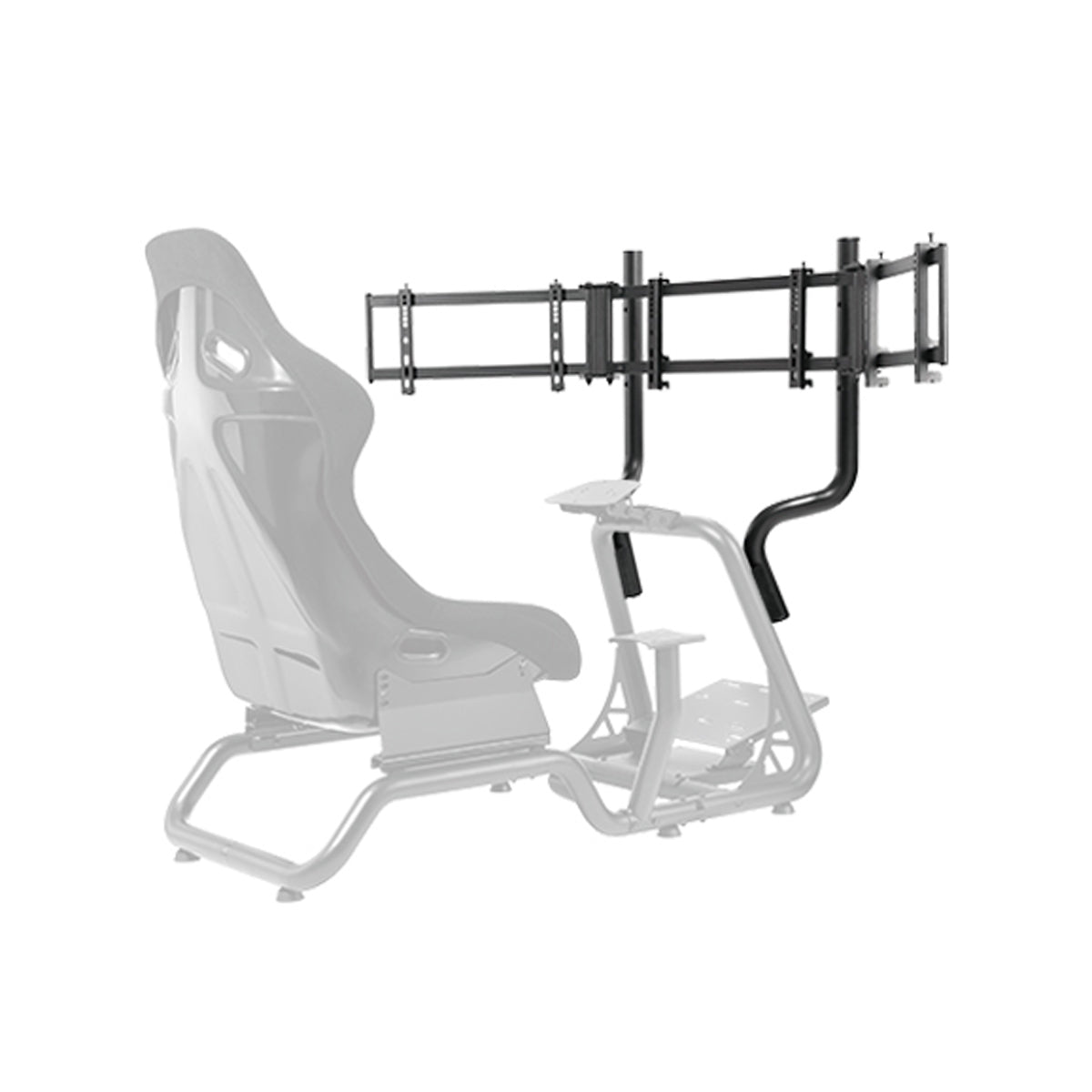 Lumi LRS02-SR02 Triple Monitor Mount for LRS02-BS Stand designed for racing simulator cockpit