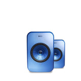 KEF LSX Wireless Bookshelf Speakers - Blue