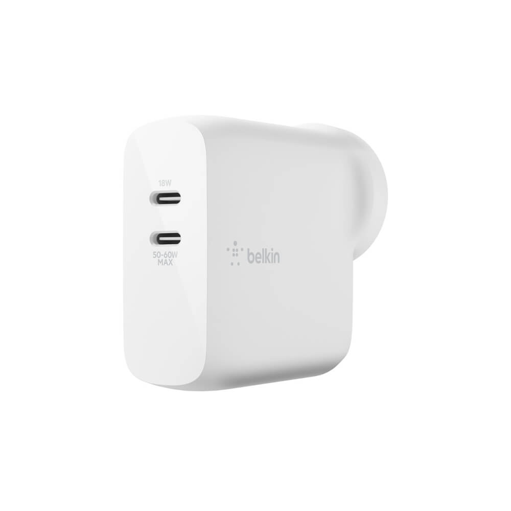 Belkin BoostCharge Dual USB-C GaN PD Wall Charger - 68W