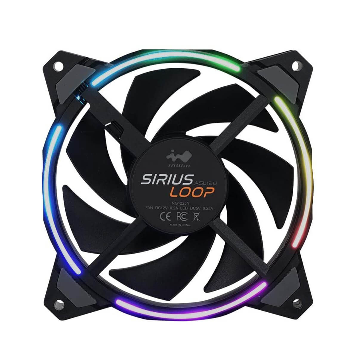 Inwin Sirius Loop ASL120 120mm RGB Fan - Single Pack