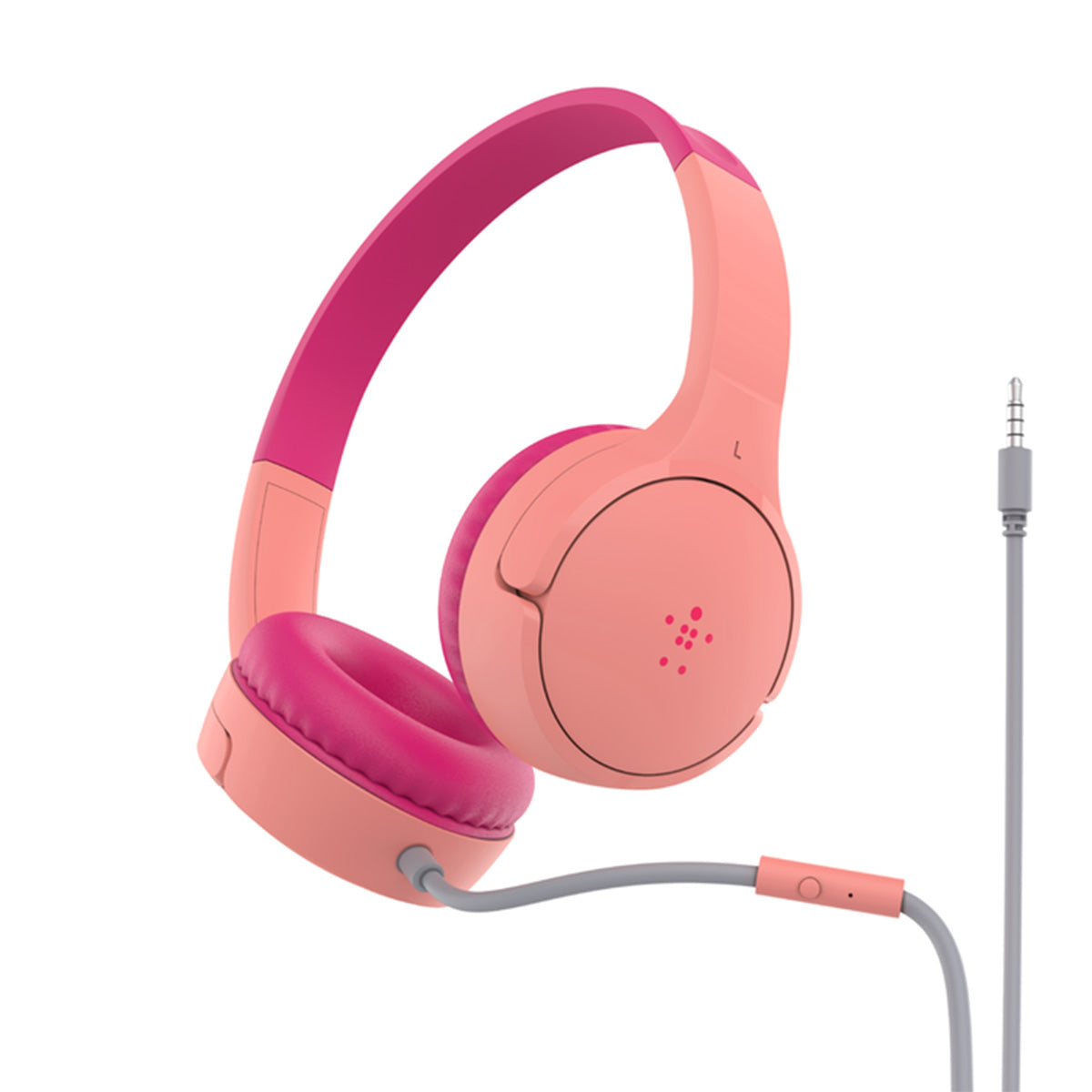 Belkin SoundForm Mini Kids Wired Headphones - Pink