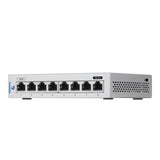 Ubiquiti UniFi Switch US-8 8-Port Gigabit Managed Switch with 1 x PoE Passthrough Port (Max 12W)