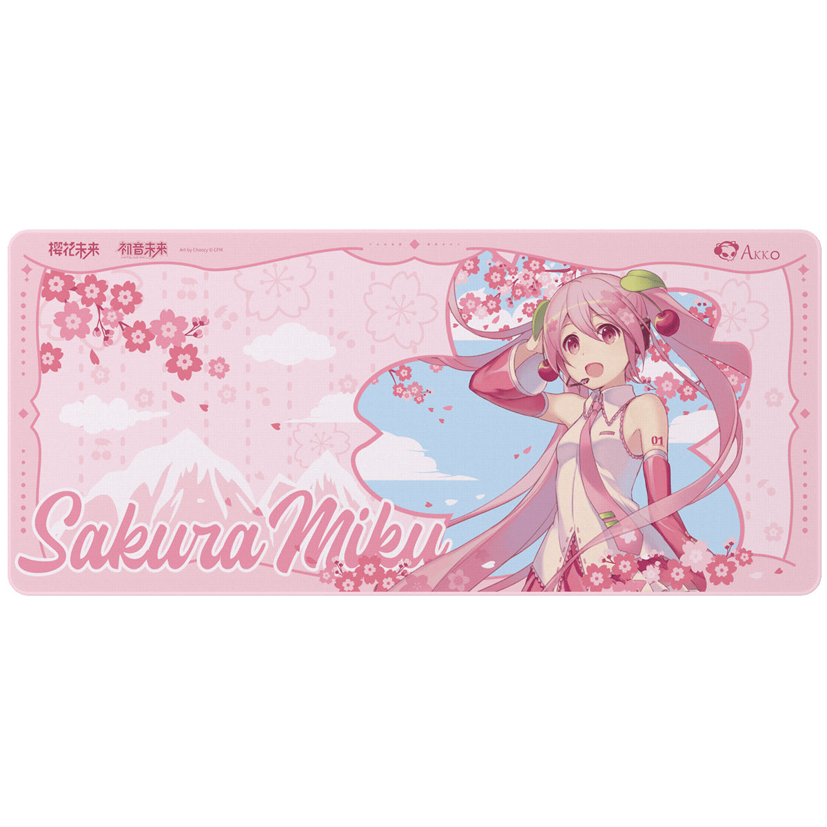 Akko x Sakura Miku 900x400mm  Mouse Pad