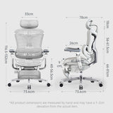 Sihoo C500 Mesh Ergonomic Office Chair with Footrest - Black