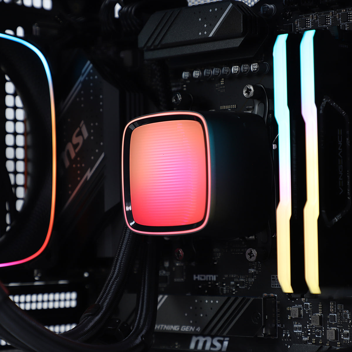 Catalyst RTX 5070 Ti Ryzen 7 9800X3D Gaming PC - AMBER