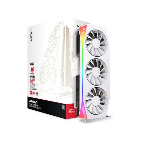 XFX Radeon RX 9070 XT MERCURY OC RGB WHITE 16GB Graphics Card