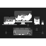 Akko 5075B VIA 75% RGB Wireless Mechanical Keyboard Barebones Kit - Moon White
