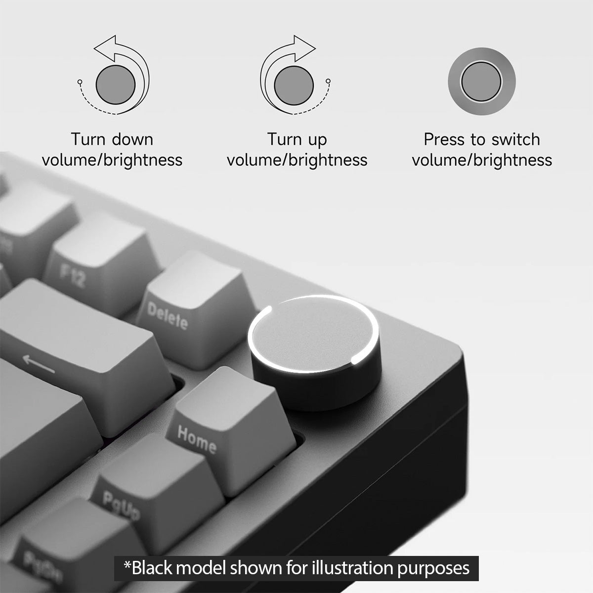 Akko Monsgeek M1W V3 HE-SP Silver Gradiant 75% RGB Wireless Mechanical Keyboard - Magnetic Yellow Switch