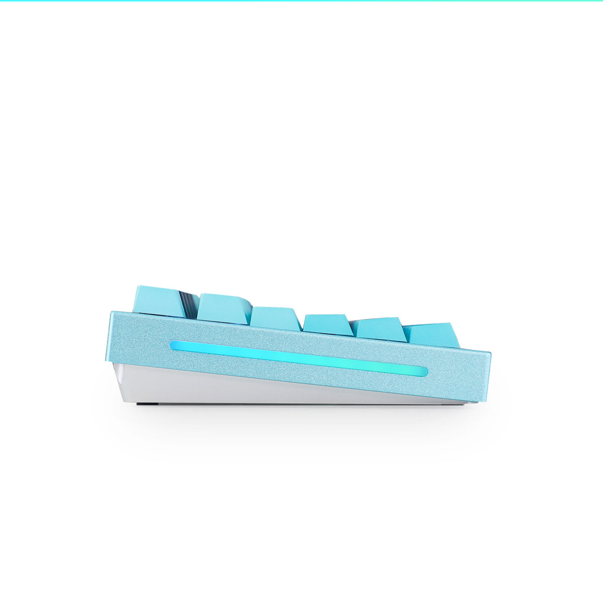 Glorious GMMK Pro 75% Custom Mechanical Keyboard Linear Switch - Cerulean Mist