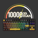 Akko Tac87 Black and Gold TKL RGB Wireless Mechanical Keyboard - Mirror Switch