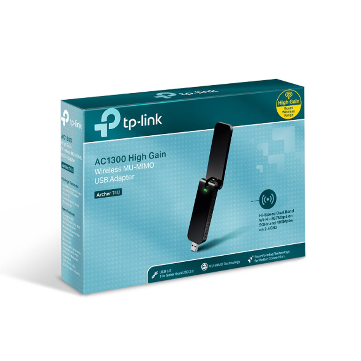 TP-Link Archer T4U Wireless AC1300 Dual Band USB Adapter