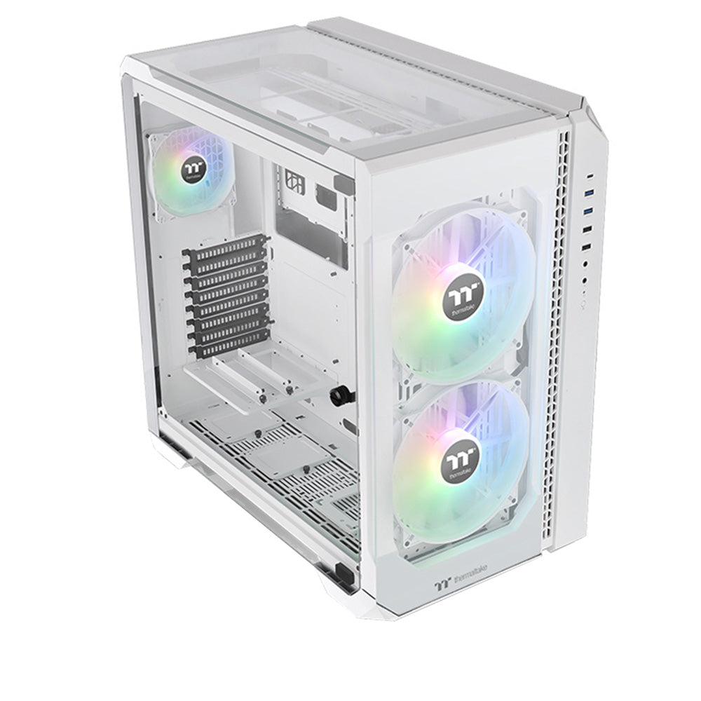 Thermaltake View 51 ARGB 3-Sided Tempered Glass Full Tower E-ATX Case - White