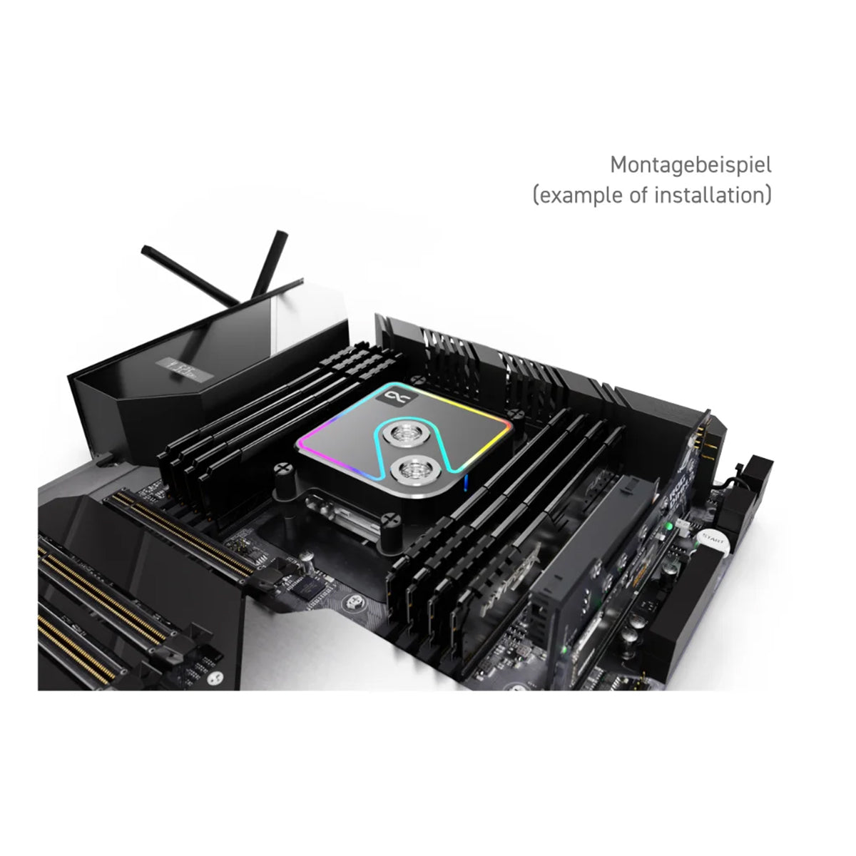 Alphacool Core 1 ARGB CPU Waterblock - Aurora Black