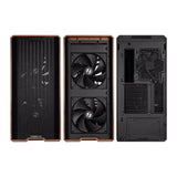 Lian Li Lancool 217 Wood ATX TG Mid Tower Case - Black