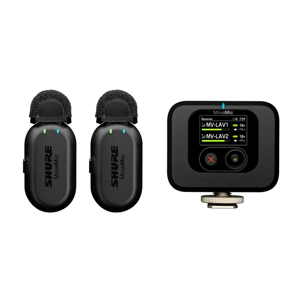 Shure MoveMic MV-TWO-KIT-J-Z6 ワイヤレスピンマイク 楽天市場】SHURE MoveMic Two Kit ビデオ用ワイヤレスピンマイク