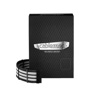 CableMod PRO ModMesh 12VHPWR C-Series RMi  RMx Sleeved Full Cable Kit - Black/White