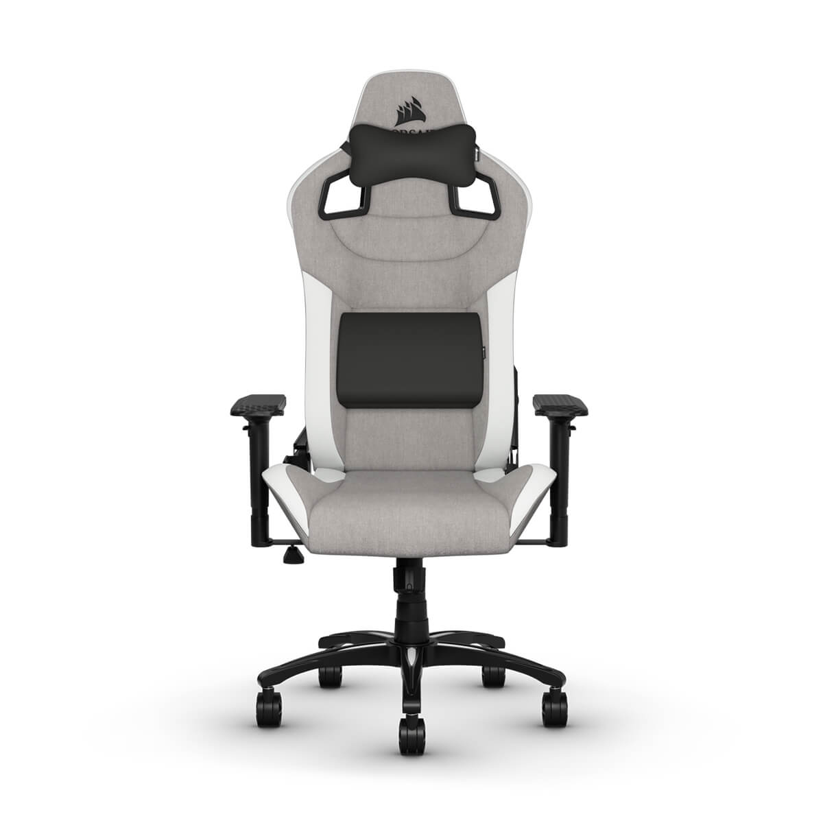 Corsair T3 RUSH Fabric Gaming Chair Gray/White