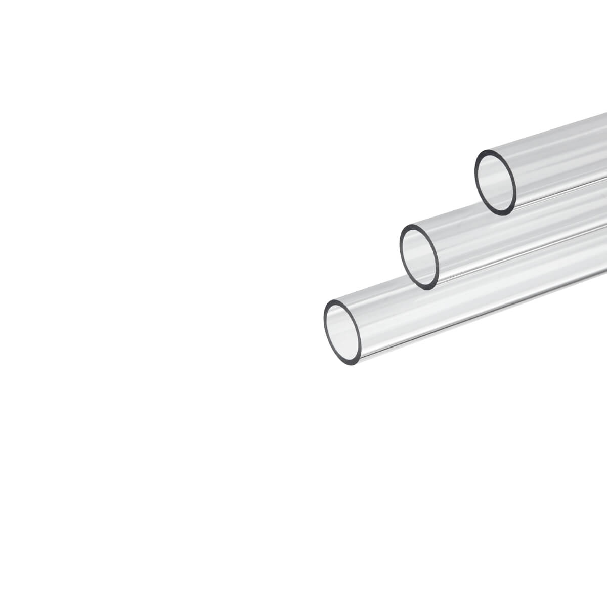 Corsair Hydro X Series XT Hardline 12mm Clear Tubing (3 x 1M)