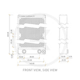 EKWB EK-CoolStream CE280 Double 45mm Thickness Radiators (3831109860373)