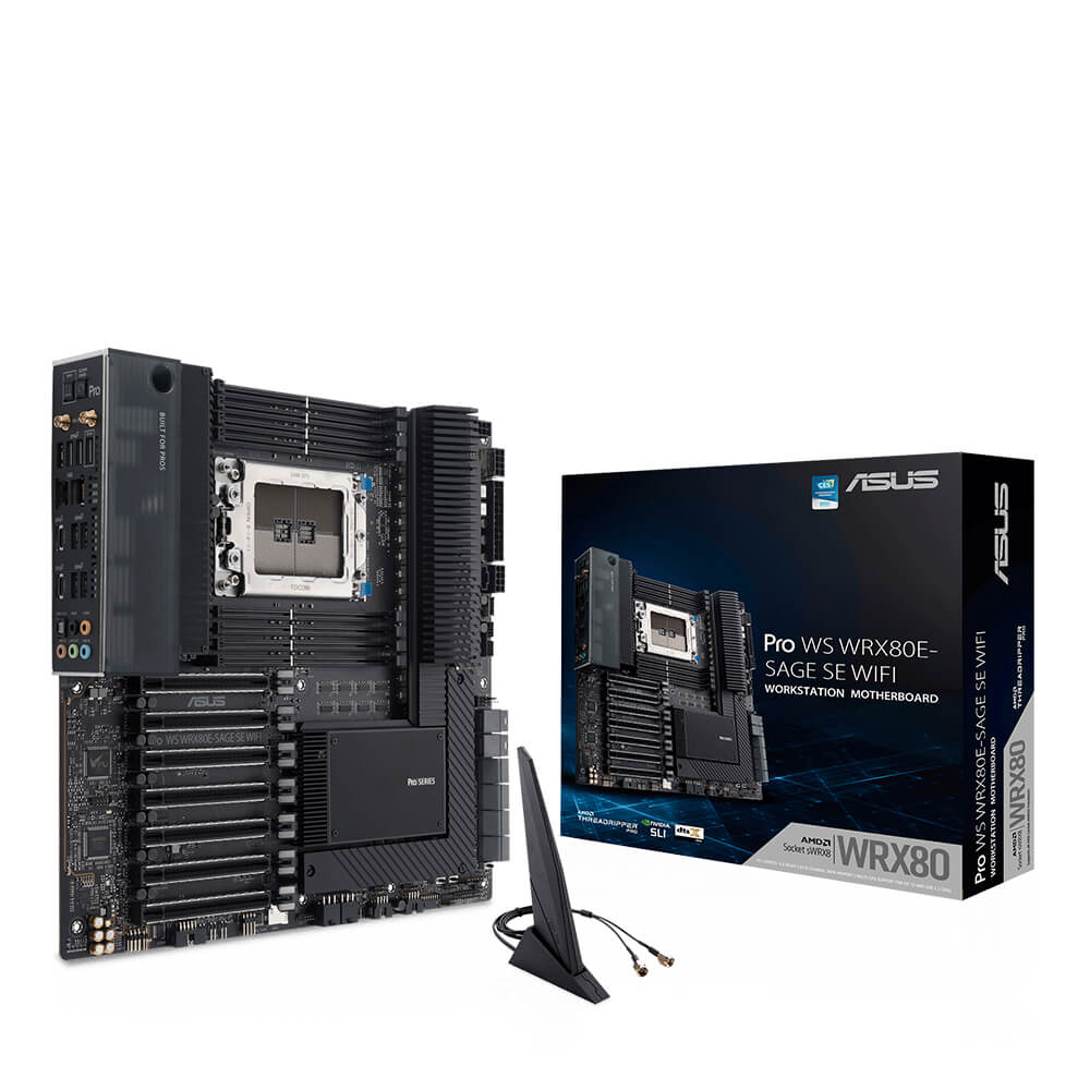 ASUS Pro WS WRX80E-SAGE SE Wi-Fi - WRX80 Workstation EATX Motherboard