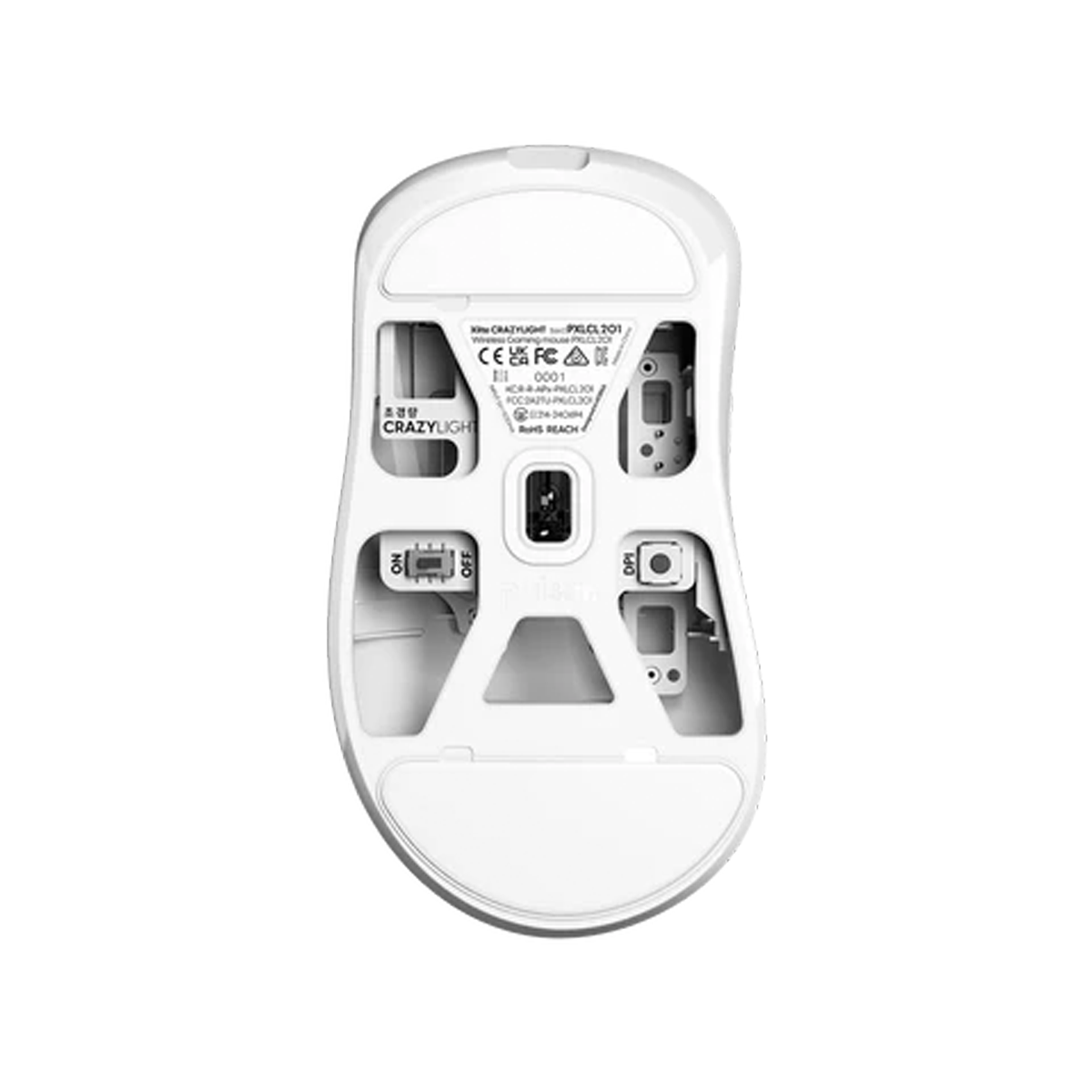 Pulsar Xlite CrazyLight Medium Wireless Gaming Mouse - Uyuni White