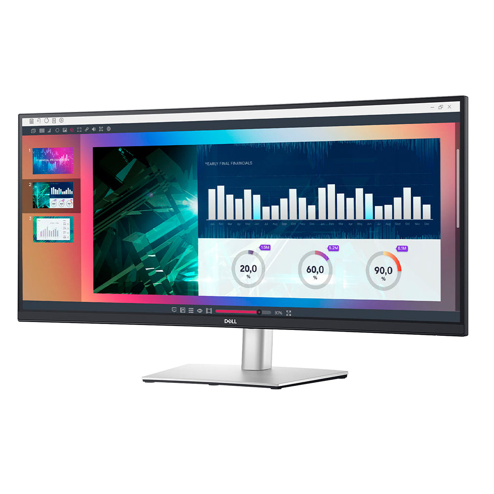 Dell P3421WM 34" 3440 x 1440 IPS Curved 8ms USB-C PD 65W Business Monitor