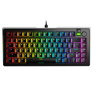 Glorious GMMK 3 Pro 75% Wired Mechanical Keyboard Fox Linear Switch - Black