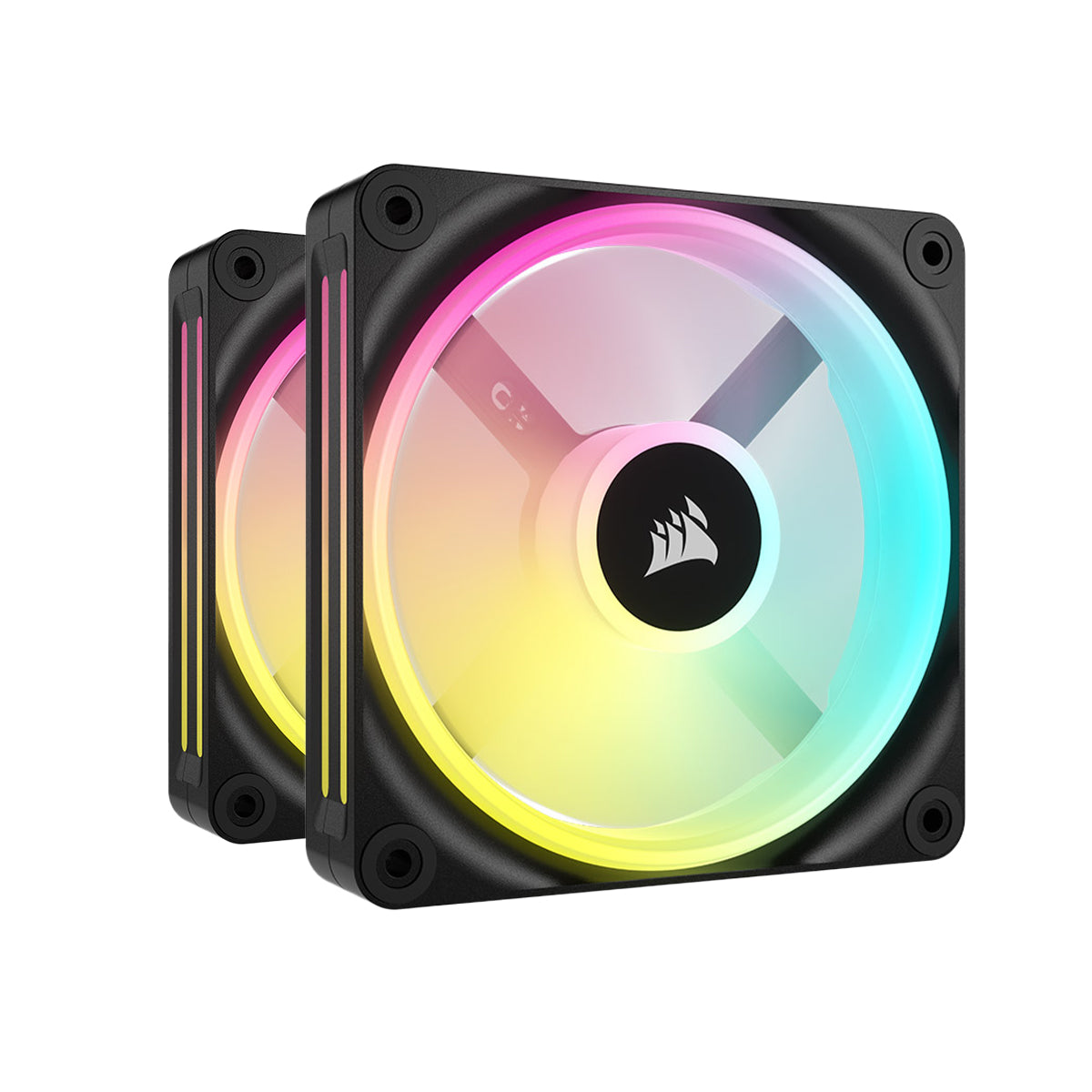 Corsair iCUE LINK QX140 RGB 140mm Magnetic Dome RGB Fan, Dual Fan Kit