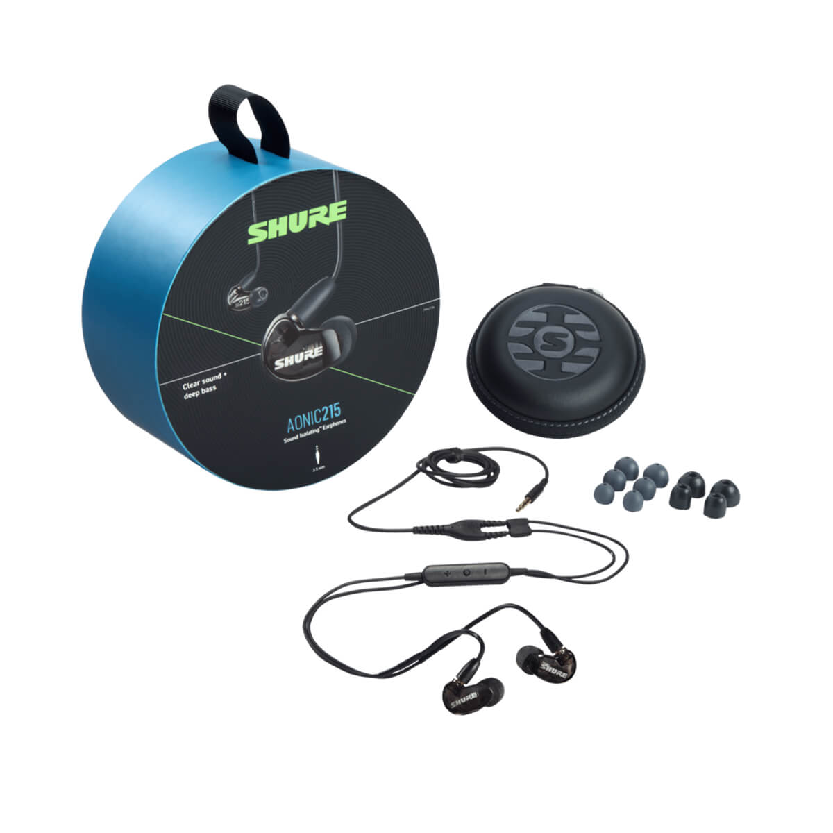 Shure AONIC 215 Sound Isolating In-Ear Headphones - Black