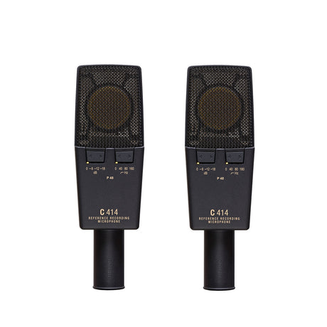 AKG C414 XLII Reference Multi-pattern Condenser Microphone - Matched Pair