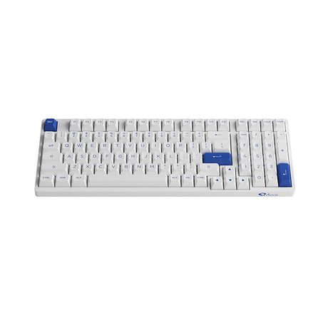 Akko 3098N Blue On White RGB Hot-Swappable Wireless TTC Flame Red