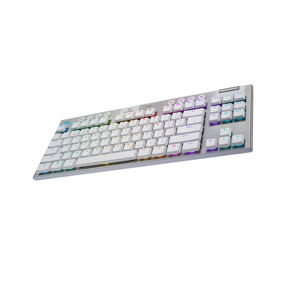 Logitech G915 TKL Lightspeed Wireless RGB Mechanical Gaming Keyboard - White Tactile