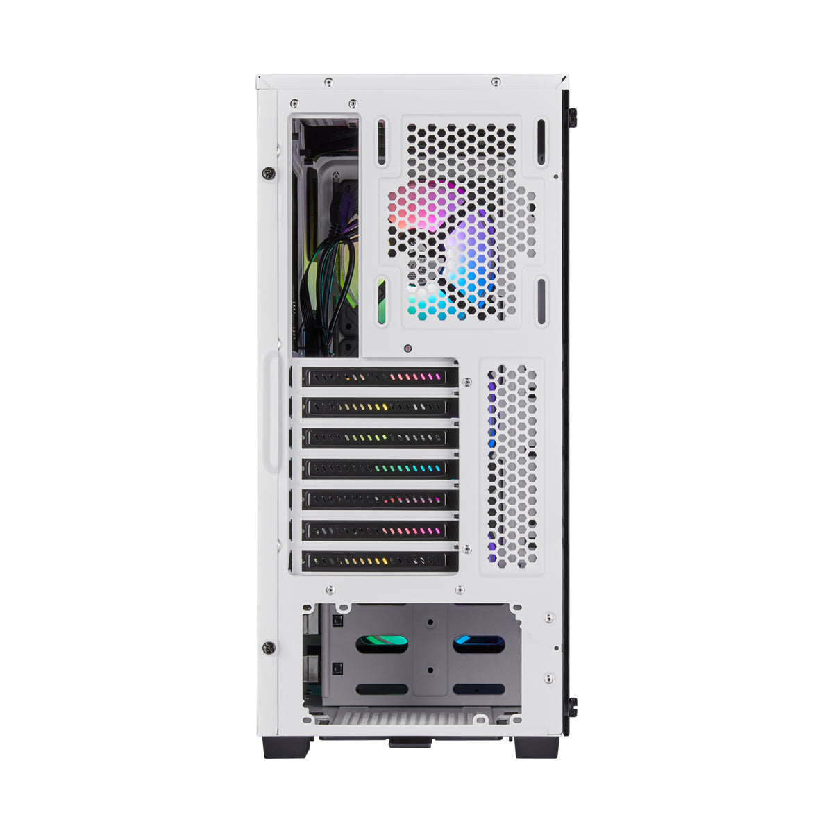 Corsair iCUE 220T RGB Tempered Glass Mid-Tower Case - White