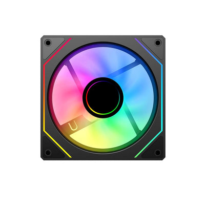 Sama YF1202 ARGB 120mm Infinity Mirror Reversed Fan OEM - Black