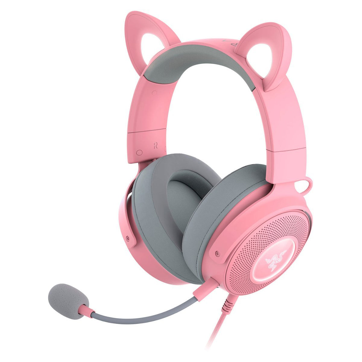 Razer Kraken Kitty V2 Pro Wired RGB Headset with Interchangeable Ears - Quartz Edition